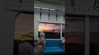 sunset on mrt