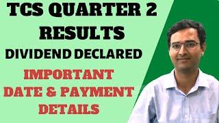 TCS Q2 results | TCS Dividend details | TCS q2 results 2021 | TCS dividend record date