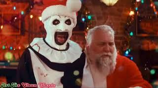 Art The Clown Hangs Out With Santa Claus At The Bar | Terrifier 3 (2024)