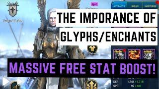 Massive Free Power Boost | The Importance of Glyphs/Enchants | Raid Shadow Legends Guide