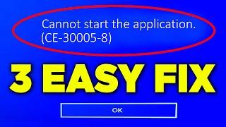  FIX PS4 ERROR (CE-30005-8) | CANNOT START APPLICATION