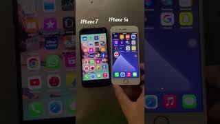 iPhone 6s vs iPhone 7 open YouTube #shorts #viral