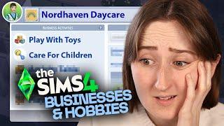 I tried running a *functional* DAYCARE in The Sims 4: Businesses & Hobbies