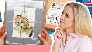 How to Package and Ship Small Watercolor Paintings for Sale