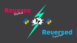 Python's reverse() Vs reversed() | 2MinutesPy