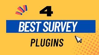 Best wordpress survey plugins | Best wordpress feedback plugin