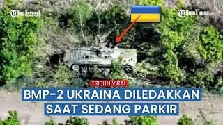 Proyektil Rusia Hantam BMP-2 Ukraina