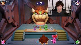 Sykunno plays Mario Party Superstars with Valkyrae , xQc and Fuslie