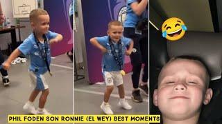  Phil Foden Son Ronnie (El Wey) Best Moments During Champions League Celebrations