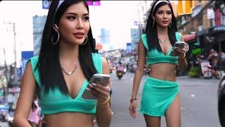 STUNNER WITH A PERFECT FIGURE in Pattaya Soi Buakhao, Thailand 2024