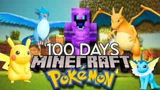 I Survived 100 Days In MINECRAFT PIXELMON! [FULL MOVIE]