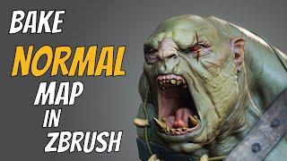 ZBrush Secrets - How To Bake And Export Normal Map