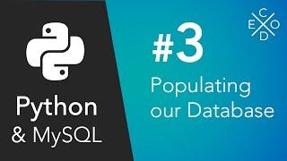 Python and MySQL - Populating our Database and Table