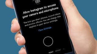 Fix Allow Instagram to access your camera and Microphone Problem | Instagram keeps stopping Problem