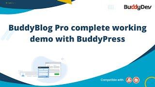 BuddyBlog Pro | Working demo with BuddyPress