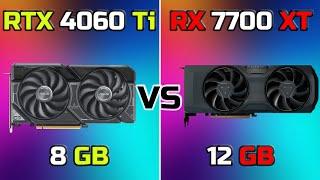 RTX 4060 Ti vs RX 7700 XT | Top 12 New Games - 2024