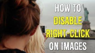 How To Disable Right Click On Images