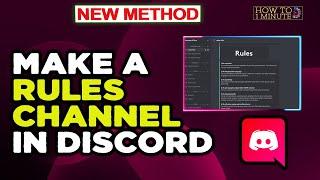 How to make a rules channel in discord 2024