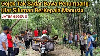 GEGER !! GOJEK TAK SADAR BAWA PENUMPANG ULAR SILUMAN KE KUBURAN