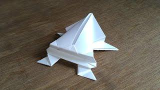 How to make a high jumping Paper Frog Origami