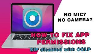 Fix app permisions with SIP disabled and OCLP