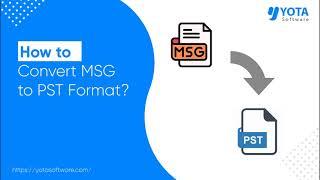 MSG to PST Converter | Bulk Convert MSG Files to PST Without Outlook