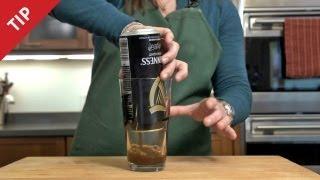 How to Pour the Perfect Guinness from a Can - CHOW Tip