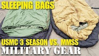 USMC 3 Season Sleeping Bag vs. Military Modular Sleeping System Bag