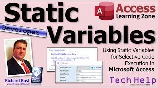 Using Static Variables for Selective Code Execution in Microsoft Access