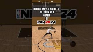 Dribble moves you need to learn as a guard in nba 2k24 part 2 #nba2k24 #2k24 #2kcommunity