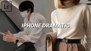 iPhone Dramatic Lightroom Preset| How to edit like iphone dramatic tutorial|Free Dng