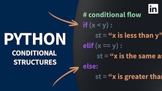 Python Tutorial - Make DECISIONS in your code with conditionals