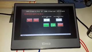 IHM Kinco e PLC S7 1200 Siemens Ethernet