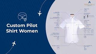 Custom Pilot Shirt Women | Made 2 Measure Female Pilot Uniform Shirts