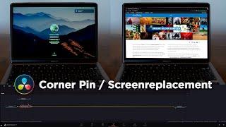Corner Pin / Screenreplacement | DaVinci Resolve 17 Tutorial