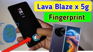 Lava blaze x 5g display fingerprint setting/Lava blaze x fingerprint screen lock/fingerprint sensor