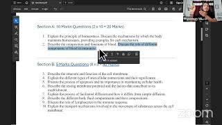 Auricle's Exam Mastery Physiology Live Class about Mock Paper Discussion by Dr. Shakthinag