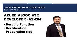 Managing Azure Durable Functions and AZ 204 Certifications Tips