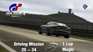 Gran Turismo 4 SPEC II - Driving Mission 25 - 34 (1 Lap Magic) - Playthrough