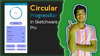 Circular Progressbar in Sketchware Pro (Fully Customisable)
