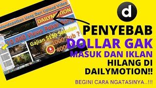 Tetep Gajian $150 USD | Penyebab Dollar Gak Masuk dan Iklan Gak Muncul Di Website DAILYMOTION