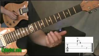 Slash Style sus4 Guitar Licks - Cyberfret.com