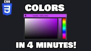 Learn CSS colors in 4 minutes! ️