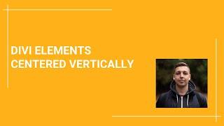 How to center columns vertically DIVI theme