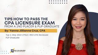 Tips How to Pass the CPA Licensure Exam from a 2nd placer & PUP Graduate