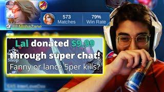 $100 Lance Donation Challenge | Mobile Legends