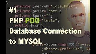 Database Connection Using PDO In OOP PHP | Object Oriented PHP Tutorial