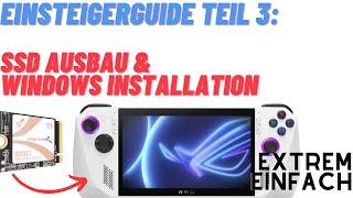 ASUS ROG ALLY SSD Upgrade extrem einfach & Windows Installation über ASUS Cloud Recovery - Tutorial