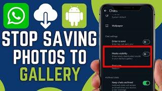 How To Stop WhatsApp Saving Photos To Gallery (2024)