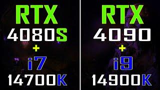 RTX 4080 SUPER + INTEL i7 14700K vs RTX 4090 + INTEL i9 14900K || PC GAMES TEST ||